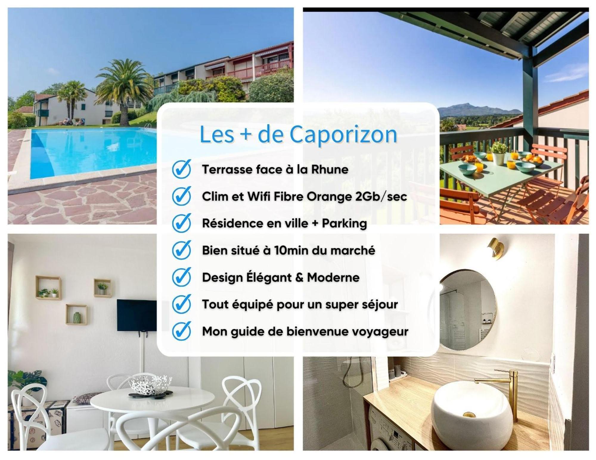 Caporizon-Baillenia-T1 Vue Montagne - Piscine St Jean De Luz Apartman Saint-Jean-de-Luz Kültér fotó