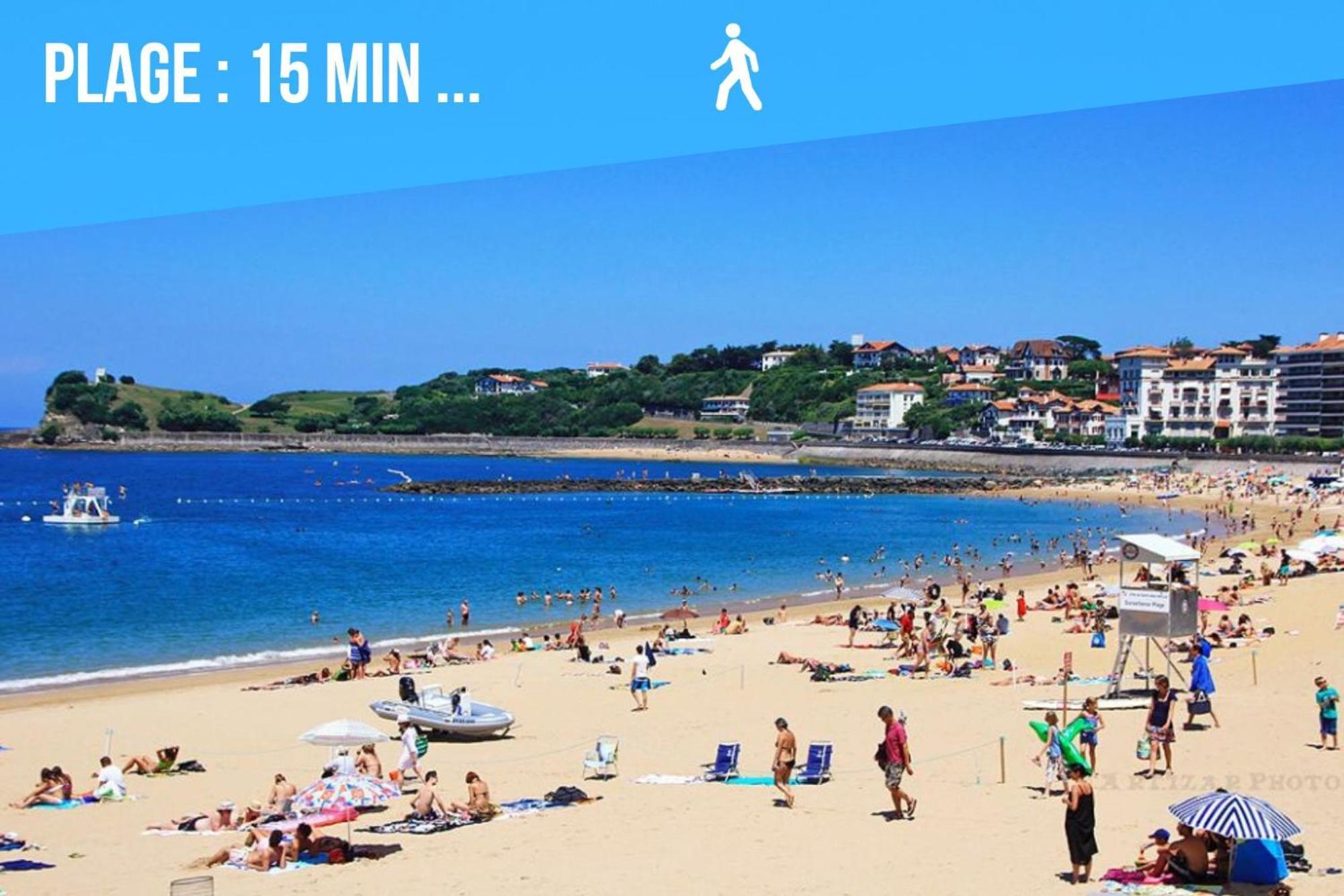 Caporizon-Baillenia-T1 Vue Montagne - Piscine St Jean De Luz Apartman Saint-Jean-de-Luz Kültér fotó